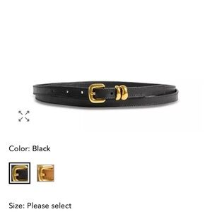 Altuzarra double wrap black belt